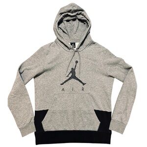 Jordan Jumpman AIR Hoodie Gray & Black Pullover Men’s Size Medium